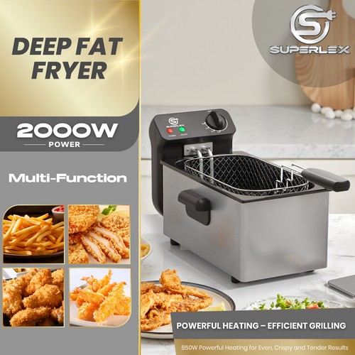 Superlex deep fat fryer - deep, large