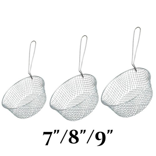 Stainless steel frying - stainless, basket
