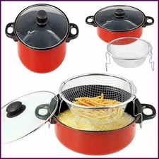 Large Chip Pan with Basket and