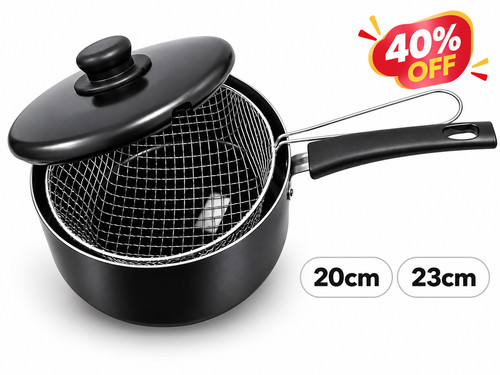 Non stick chip pan deep - stick,