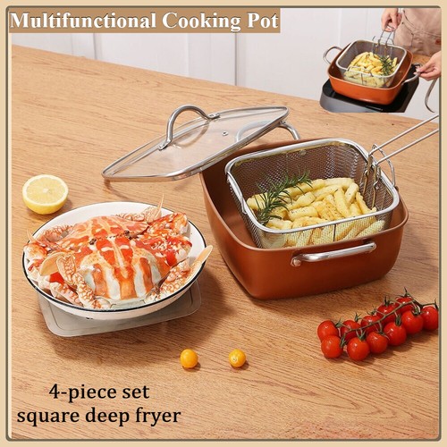 Large 24cm kitchen fryer non - fryer,