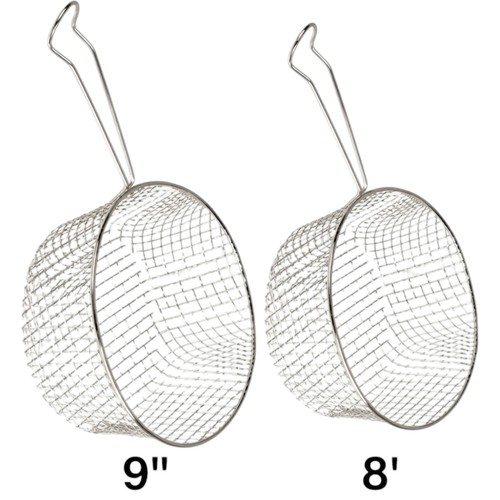 Chip pan frying basket large - basket,